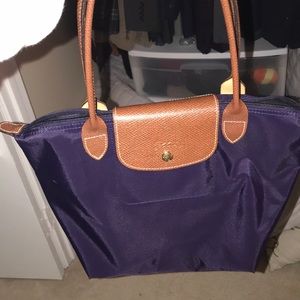 Purple Longchamp bag